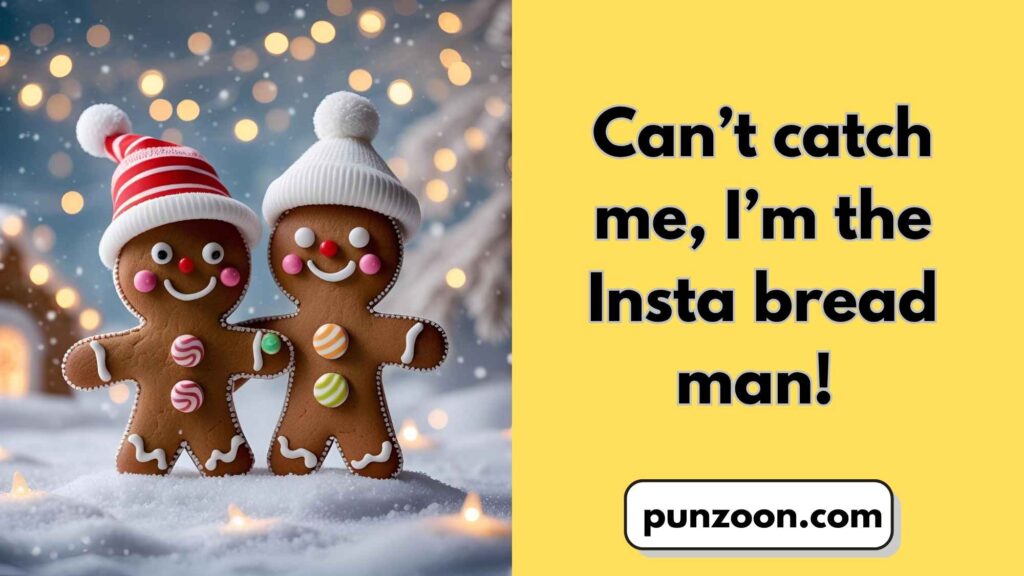 Funny Gingerbread Puns Captions