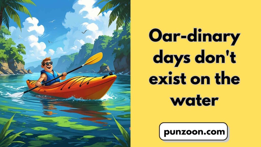 Funny Kayak Puns Captions