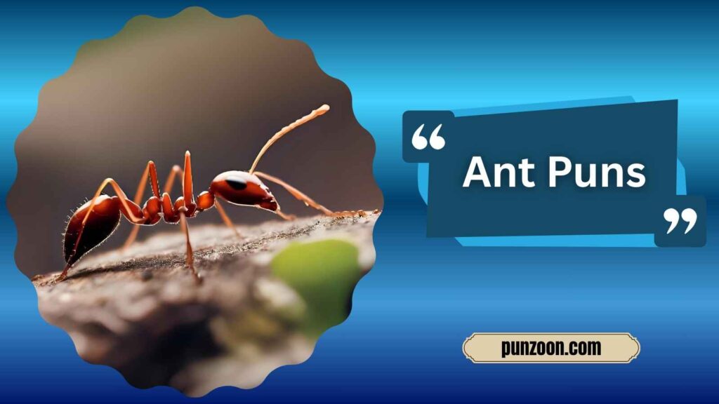 Witty Ant Puns for Social Media