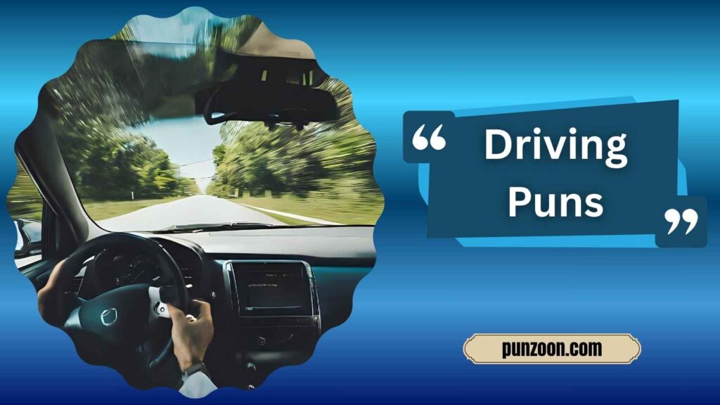 Witty Driving Puns for Social Media