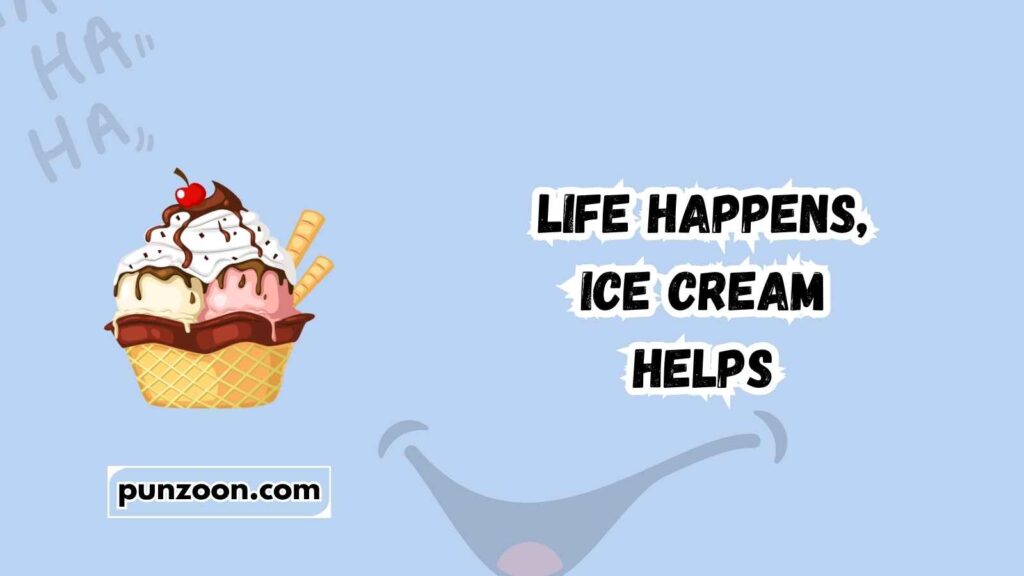  Funny Ice Cream Puns Captions